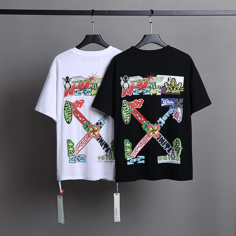 Off-white Men's and Women's Short-sleeved T-shirts
