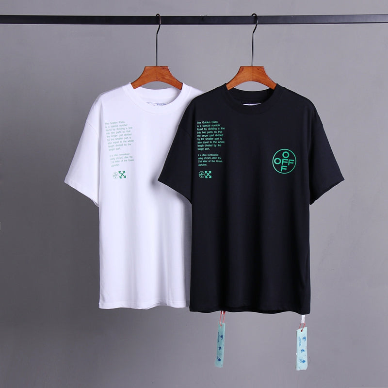 Off-white Men's and Women's Short-sleeved T-shirts