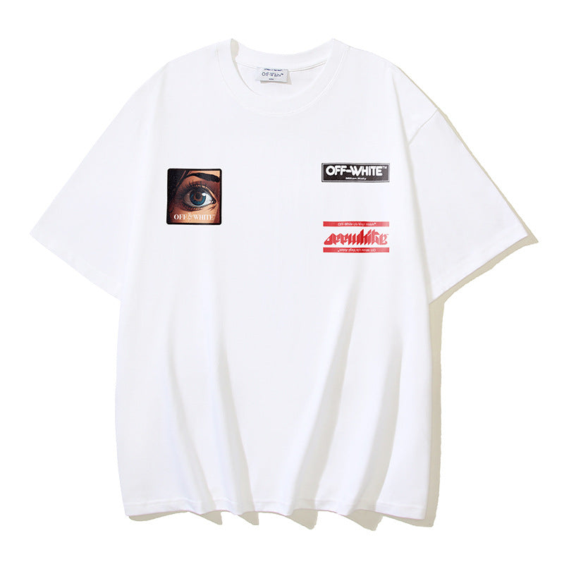 Off-white Men's and Women's Short-sleeved T-shirts