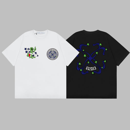 Off-white Men's and Women's Short-sleeved T-shirts