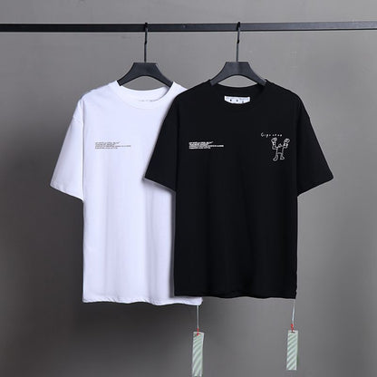 Off-white Men's and Women's Short-sleeved T-shirts