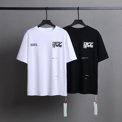 Off-white Men's and Women's Short-sleeved T-shirts