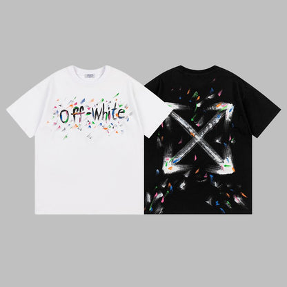 Off-white Men's and Women's Short-sleeved T-shirts