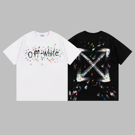 Off-white Men's and Women's Short-sleeved T-shirts