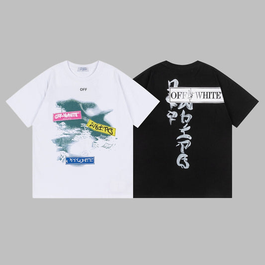 Off-white Men's and Women's Short-sleeved T-shirts