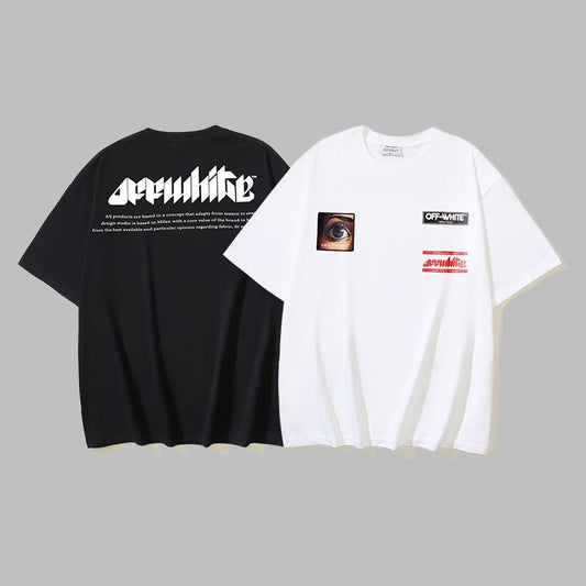 Off-white Men's and Women's Short-sleeved T-shirts