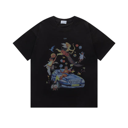 Off-white Men's and Women's Short-sleeved T-shirts