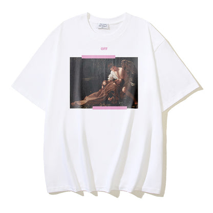 Off-white Men's and Women's Short-sleeved T-shirts