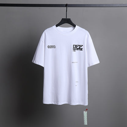 Off-white Men's and Women's Short-sleeved T-shirts