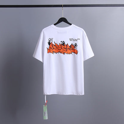 Off-white Men's and Women's Short-sleeved T-shirts